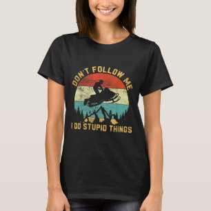 Folge mir nicht, ich mache coole Sachen - Schneemo T-Shirt