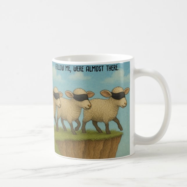 Folge mir Schaf Tasse (Rechts)