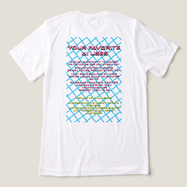 Folgen der KI Tri-Blend Shirt (Design Rückseite)