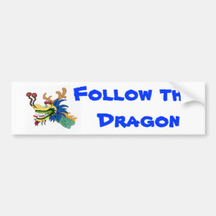 Folgen Sie dem Drachen Autoaufkleber