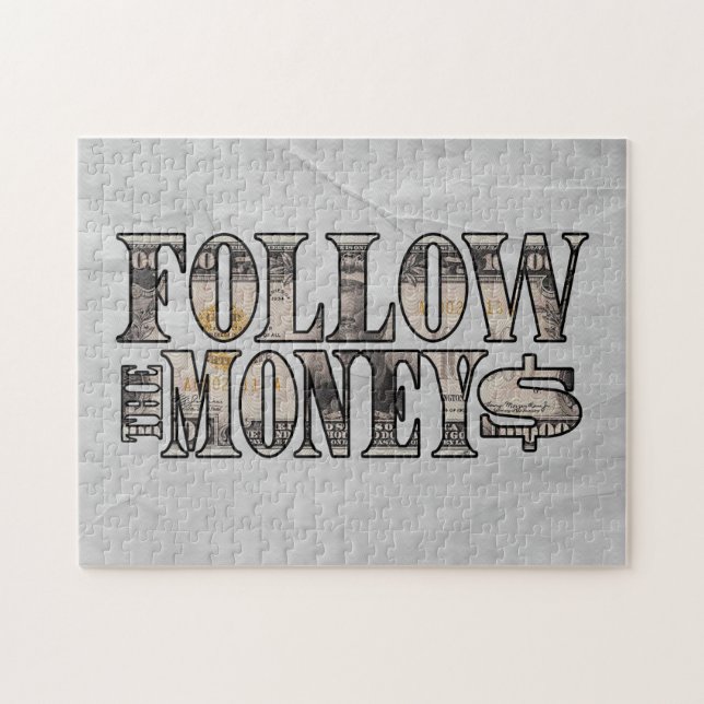 Folgen Sie dem Geld ~ Bill Puzzle (Horizontal)