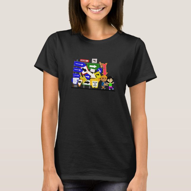 Folgen Sie dem Kind Montessori T-Shirt (Vorderseite)