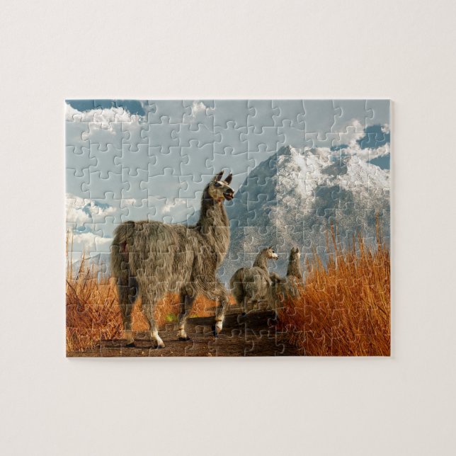 Folgen Sie dem Lama Puzzle (Horizontal)