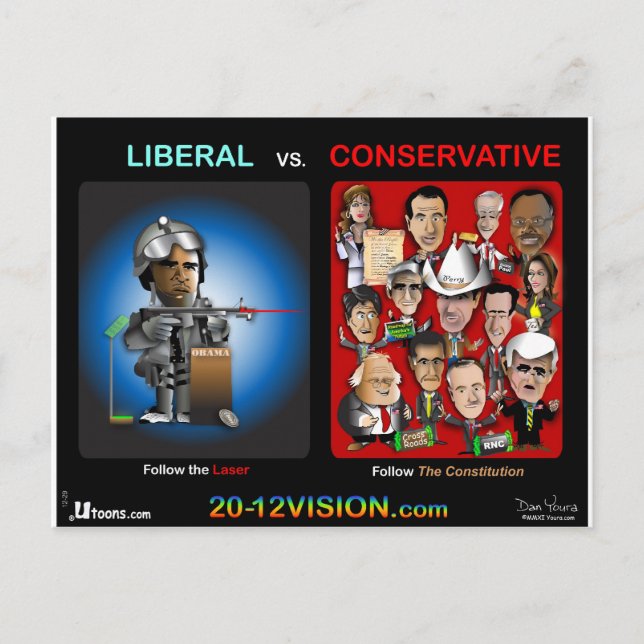 Folgen Sie dem Laser Postkarte (Vorderseite)