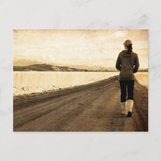 Folgen Sie dem Pfad Postkarte (Vorderseite)