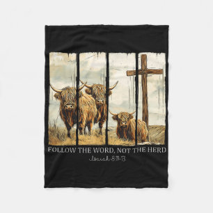 Folgen Sie dem Wort nicht dem Herd Christlichen We Fleecedecke