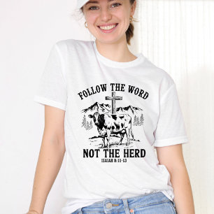 Folgen Sie dem Wort, nicht der Herde, Niedlich Chr Tri-Blend Shirt