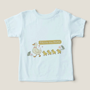 Folgen Sie der Niedlichen Duckfamilie Mama