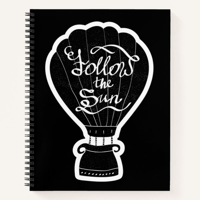 Folgen Sie der Sonne Notizbuch (Vorderseite)