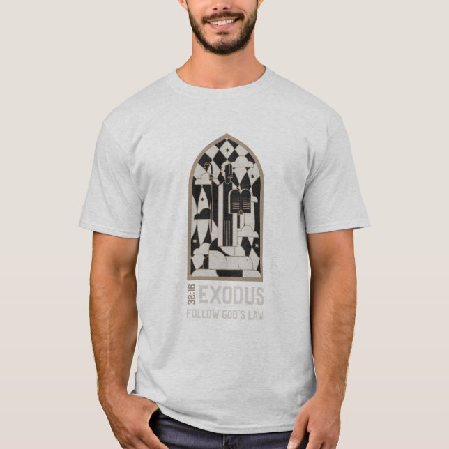 Folgen Sie Gottes Gesetz Christlich T-Shirt (Vorderseite)