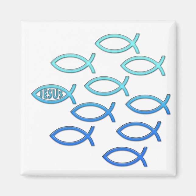 Folgen Sie ihm - Christlich Magnet (Vorne)