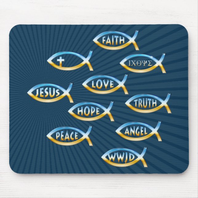 Folgen Sie ihm | Christliche Gemeinschaft Mousepad (Vorne)