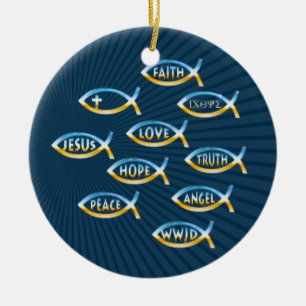 Folgen Sie ihm - christliche Verzierung Keramikornament