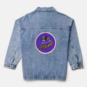 Folgen Sie Ihrem Bliss - Motivierend Kunstdrucke m Jeansjacke