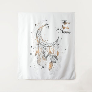 Folgen Sie Ihrem Dreams Dreamcatcher Wandteppich