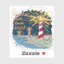 Folgen Sie Ihrem eigenen Licht Aufkleber