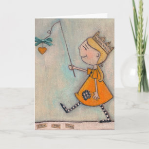 Folgen Sie Ihrem Herzen - Grußkarte Karte