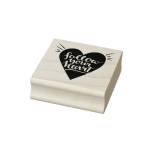 Folgen Sie Ihrem Herzen Gummistempel