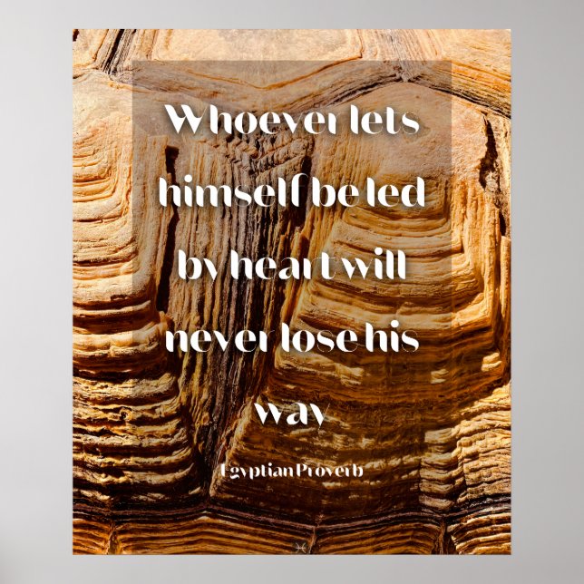 Folgen Sie Ihrem Herzen Inspiration ägyptisches Sp Poster (Vorne)