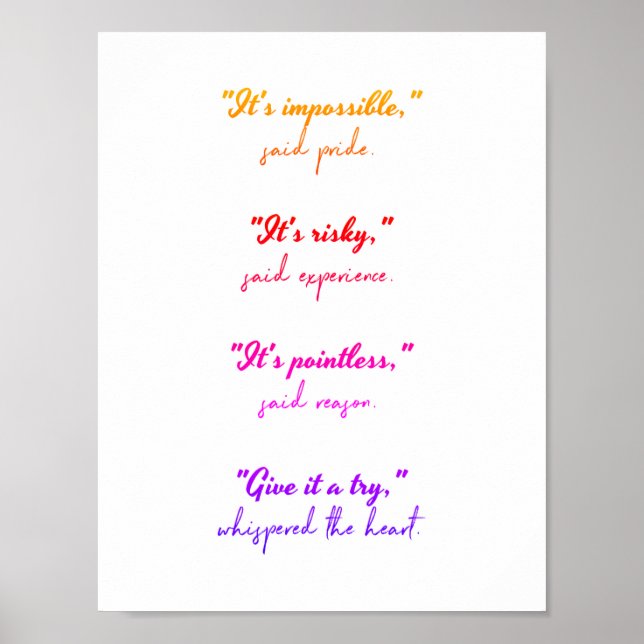 Folgen Sie Ihrem Herzen Poster (Vorne)