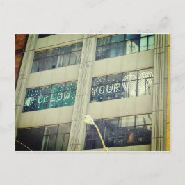 Folgen Sie Ihrem Herzen Postkarte