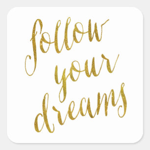Folgen Sie Ihrem Traumangebot Imitate Gold Foil Me Quadratischer Aufkleber