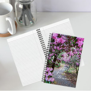 Folgen Sie Ihrem Traumgartenweg Blumen Notizbuch