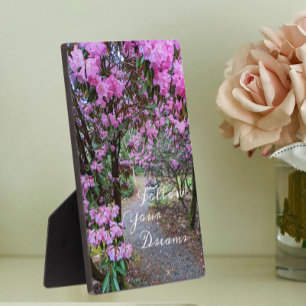 Folgen Sie Ihrem traumhaften Zitat-Garten-Pfad Fotoplatte