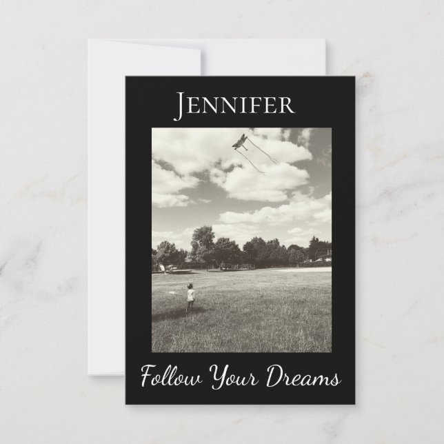 Folgen Sie Ihren Träumen Abschluss Inspiration Ver (Vorderseite)