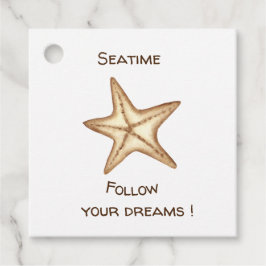 Folgen Sie Ihren Träumen Aquarell Seatime Starfish Geschenkanhänger