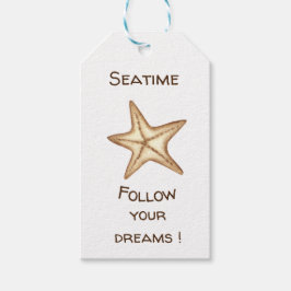 Folgen Sie Ihren Träumen Aquarell Seatime Starfish Geschenkanhänger