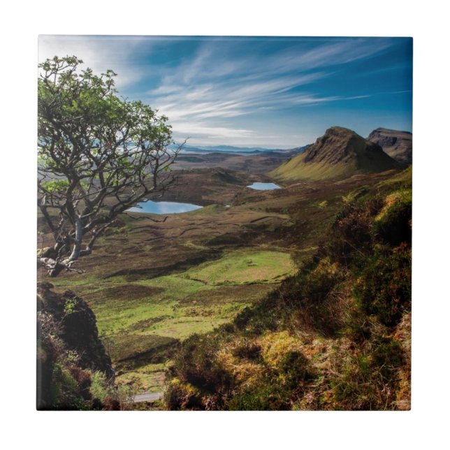 Folgen Sie Ihren Träumen! Fliese (Vorderseite)