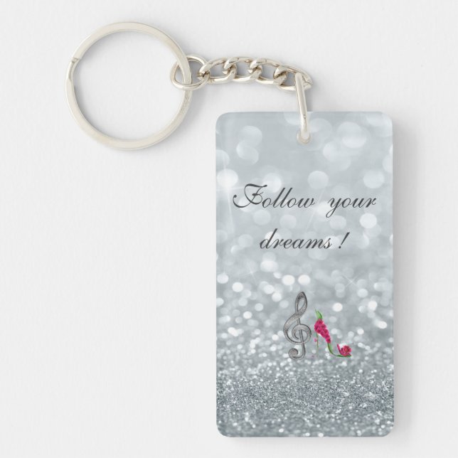 Folgen Sie Ihren Träumen, Glitterie, Heelsen, Viol Schlüsselanhänger (Vorderseite)
