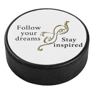 Folgen Sie Ihren Träumen - Inspirationsarmband für Eishockey Puck