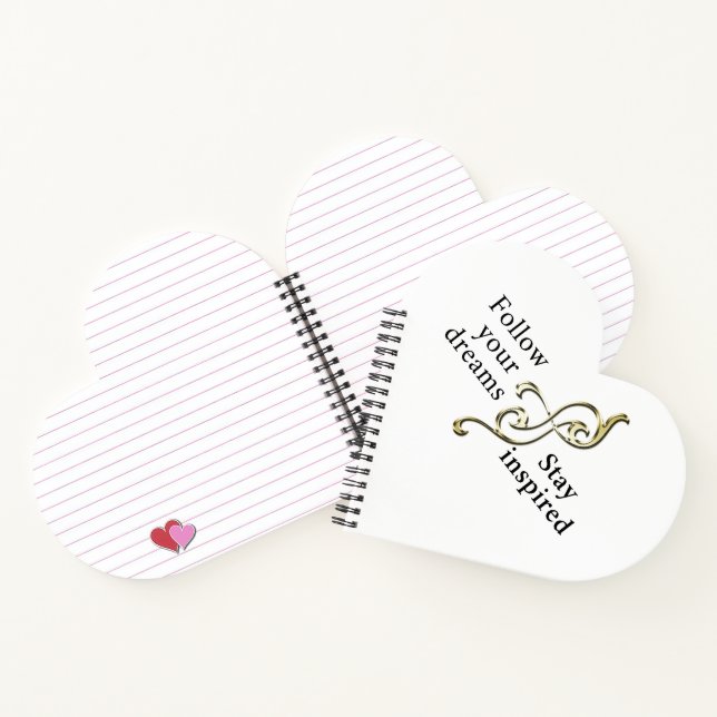 Folgen Sie Ihren Träumen - Inspirationsarmband für Notizbuch (Innenseite)