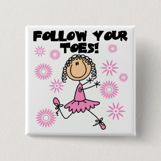 Folgen Sie Ihren Zehe-Ballerina-T-Shirts und Button