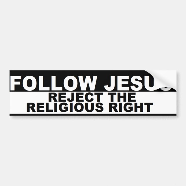 "Folgen Sie Jesus - weisen Sie das Autoaufkleber (Vorne)