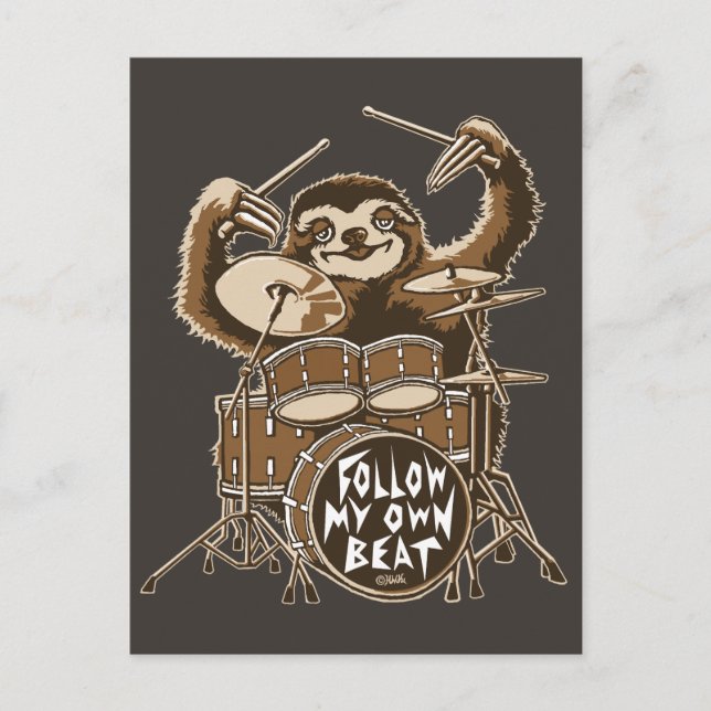 Folgen Sie meinem eigenen Beat Postkarte (Vorderseite)