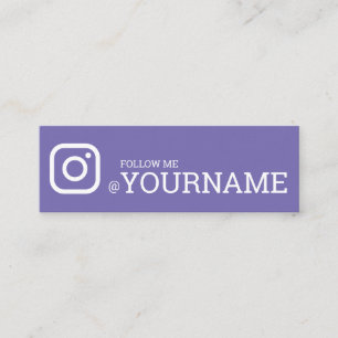Folgen Sie mir auf Instagram Social Media Mini Visitenkarte