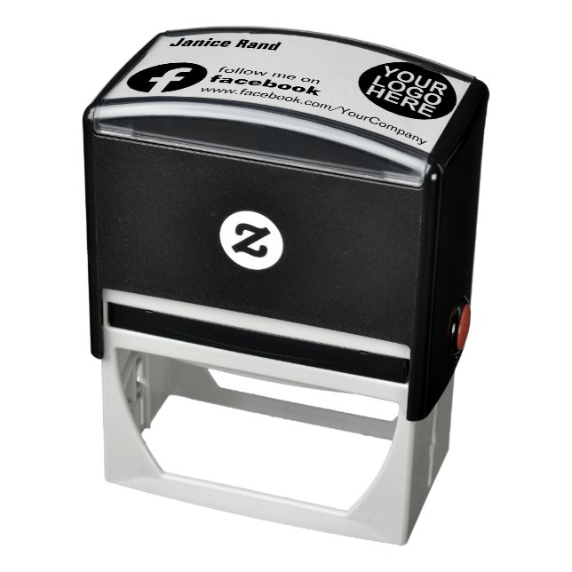 Folgen Sie mir beim Facebook-Logo Permastempel (Produkt)