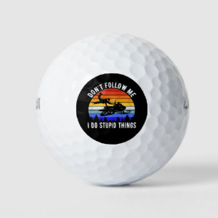 Folgen Sie mir nicht, ich mache dumme Dinge - Schn Golfball