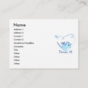 Folgen Sie mir Visitenkarte