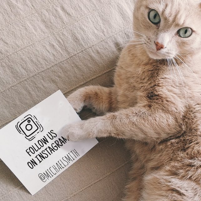 Folgen Sie uns auf Instagram, Social Media Gummistempel (Von Creator hochgeladen)