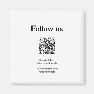 Folgen Sie uns auf Social Media - scannen Sie den Magnet