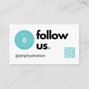 Folgen Sie uns Business Card Visitenkarte