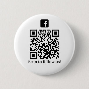 Folgen Sie uns QR-Code Button