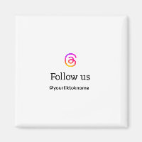 Folgen Sie uns Thread Benutzername Social Media hi