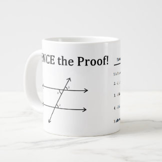 Folglich der Beweis Jumbo-Tasse