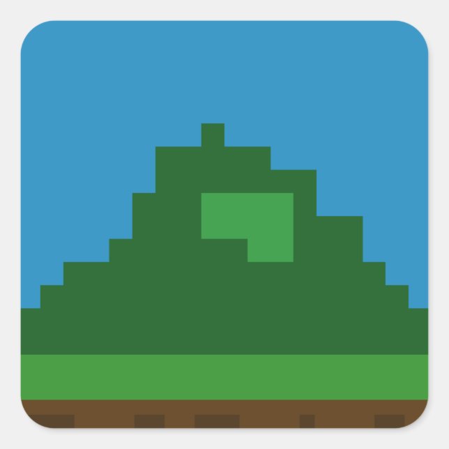 Foliage-Aufkleber Quadratischer Aufkleber (Vorderseite)