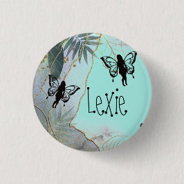 Foliage Fantasy Fairies Button